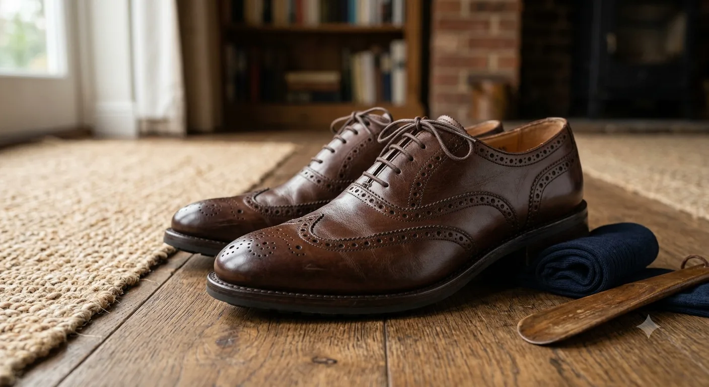 lether shos