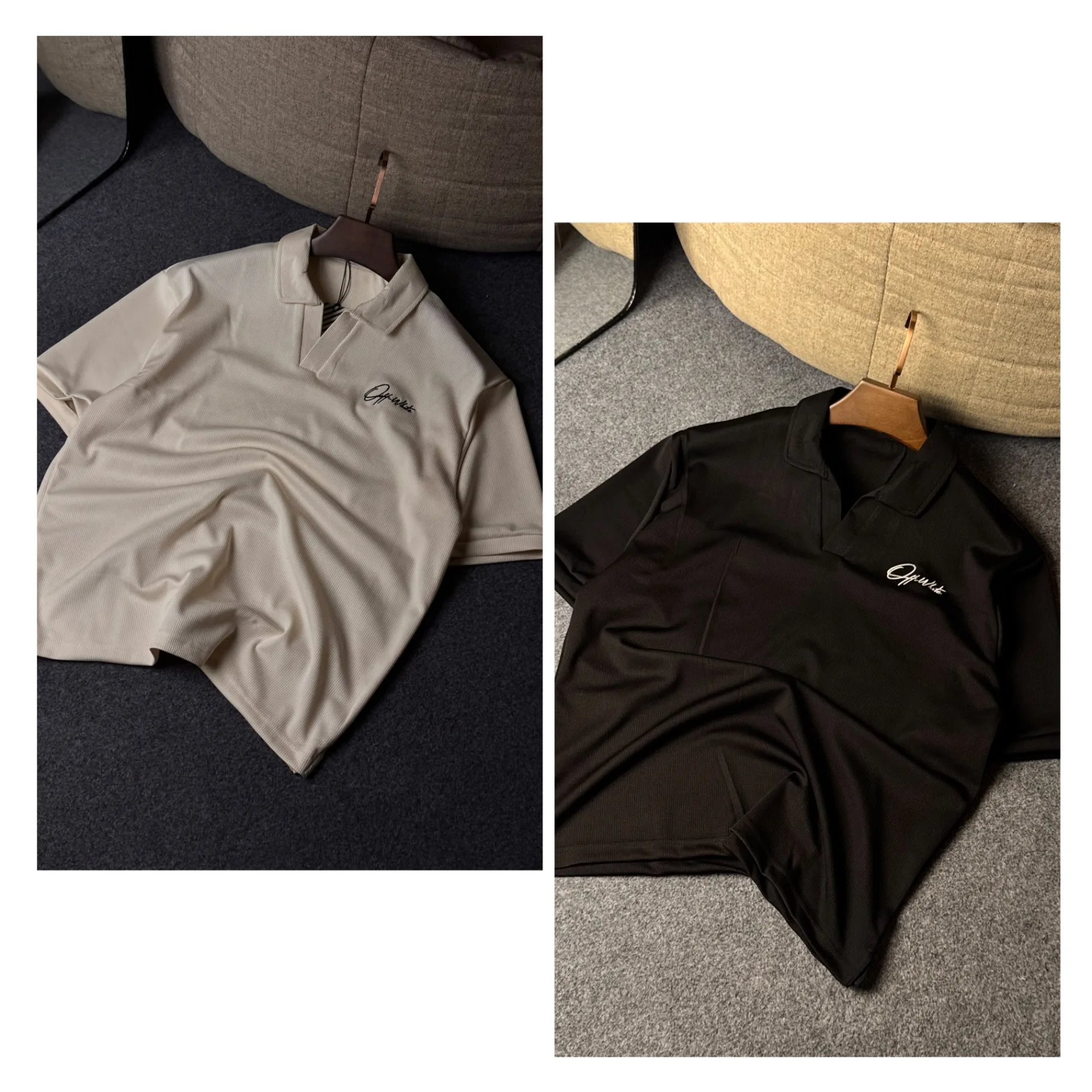 Off White SOLID POLO