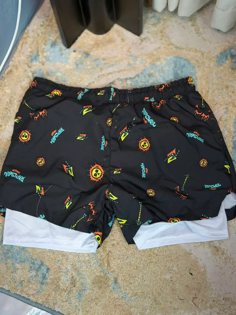 Black Sunburst Shorts