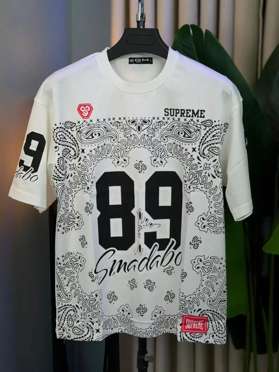 Smadabo White Drop Shoulder